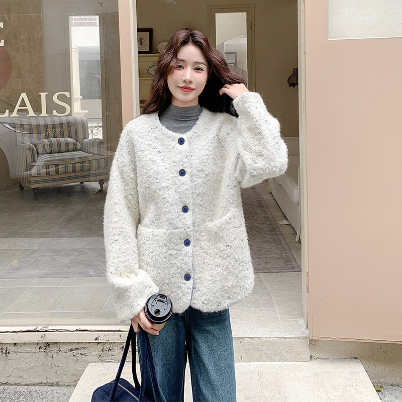 【新品】小香风圆领短款小个子毛呢外套女5130-P180-K268,女装短外套,2C126