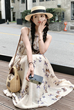 【新款现货】qiao好看的挂脖连衣裙088-6625p105k158，女装连衣裙，2C088
