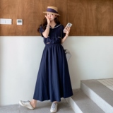 甜美显瘦海军领上衣半身裙套装女2025年夏季新款小个子时髦两件套，女装套装/套裙，2C212
