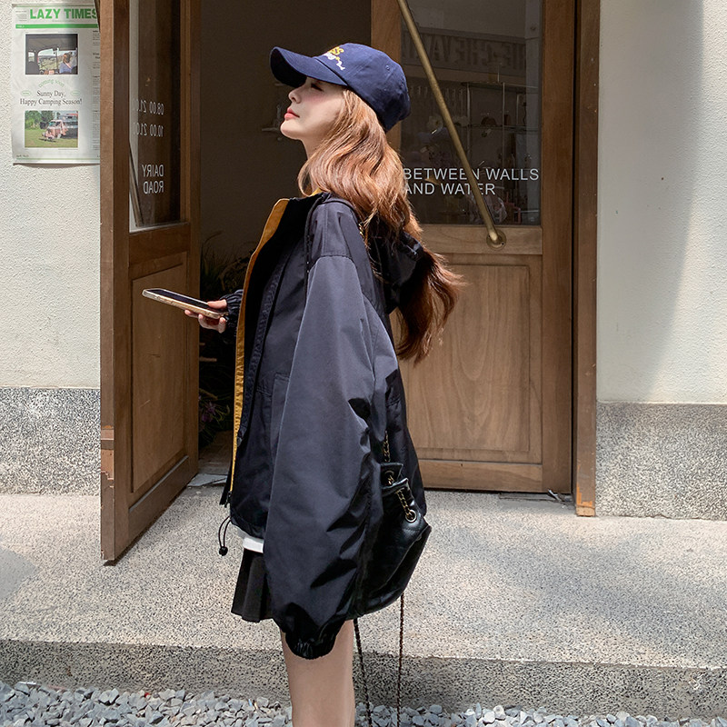 【现货】撞色休闲冲锋衣外套2C301-1307-P155-K238,女装短外套,2C301