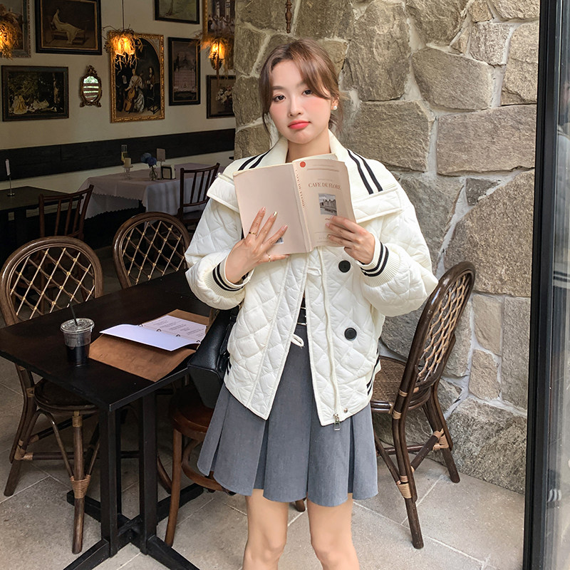 新款2025年冬季菱形格棉衣2C098-8951P165K248,女装棉衣/棉服,2C098