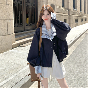 【现货】流量款格子拼接夹克088-7732 P155 K228图片