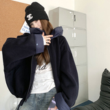 毛呢拼接羽绒帽子袖口7071-P265-K398单层。P315-K470-90绒内胆，女装羽绒服，2C016