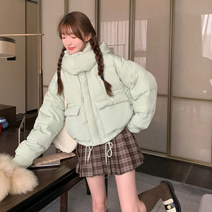 【现货】冬款设计感时尚减龄连帽短款羽绒服088-8879  p260控399图片