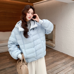 现货！现货！现货！蓝色假两件套90羽绒服2C212-G202-P305-K458图片