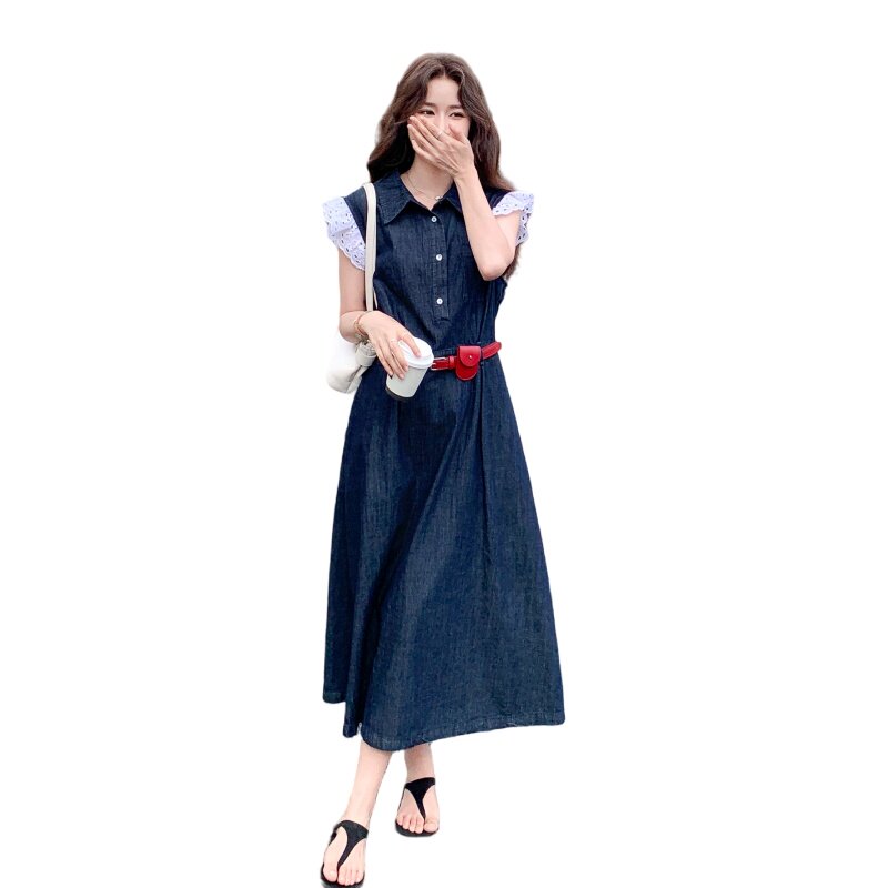 【大货已出】短袖牛仔连衣裙女2025夏季2C227/2532/P155K208,女装连衣裙,2C227