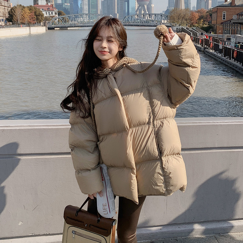 现货毛线帽羽绒服中长款外套P315-K398,女装羽绒服,2C299
