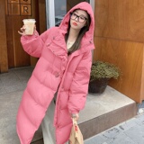 韩式学院风中长款棉衣P185K278，女装棉衣/棉服，2C333