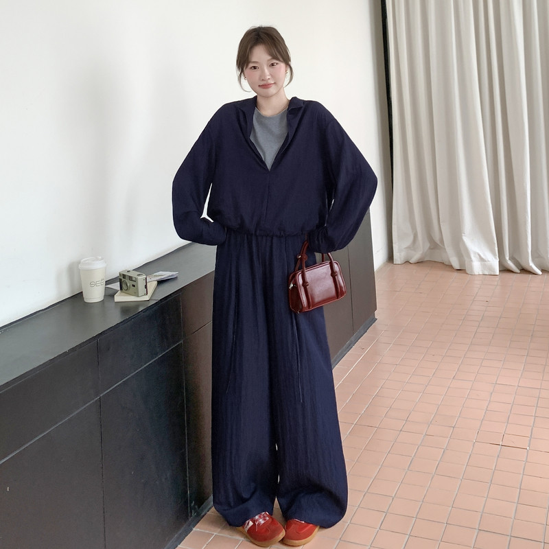 卡其色复古长袖外穿衬衫女秋2025新款韩版宽松显瘦小个子气质衬衣,女装套装/套裙,2C159