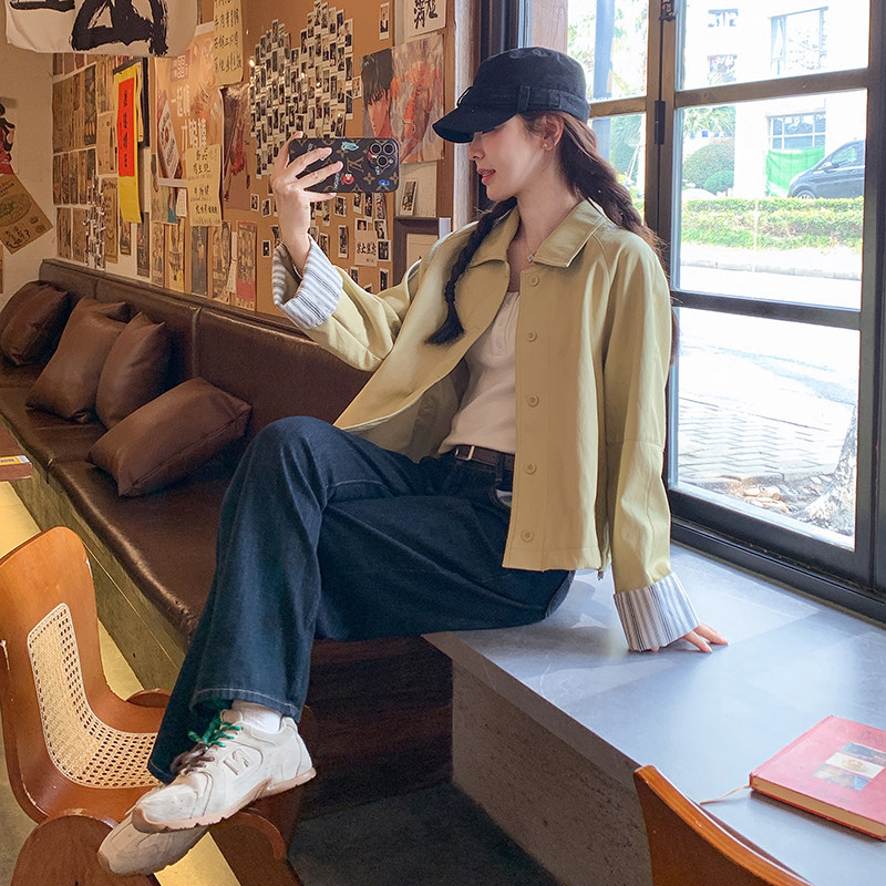 现货休闲皮衣女2025秋季甜酷机车风百搭PU皮夹克A28P145K218,女装短外套,2C082