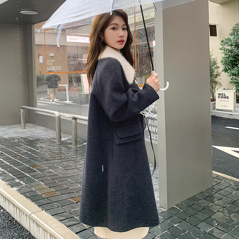 现货70毛三色双面羊绒大衣2C115-2156-P260-K368,女装毛呢外套,2C115