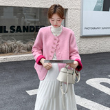 主推毛呢现货2025秋冬新款小个子羊毛外套1D085-12522-P285-K365，女装毛呢外套，1C130