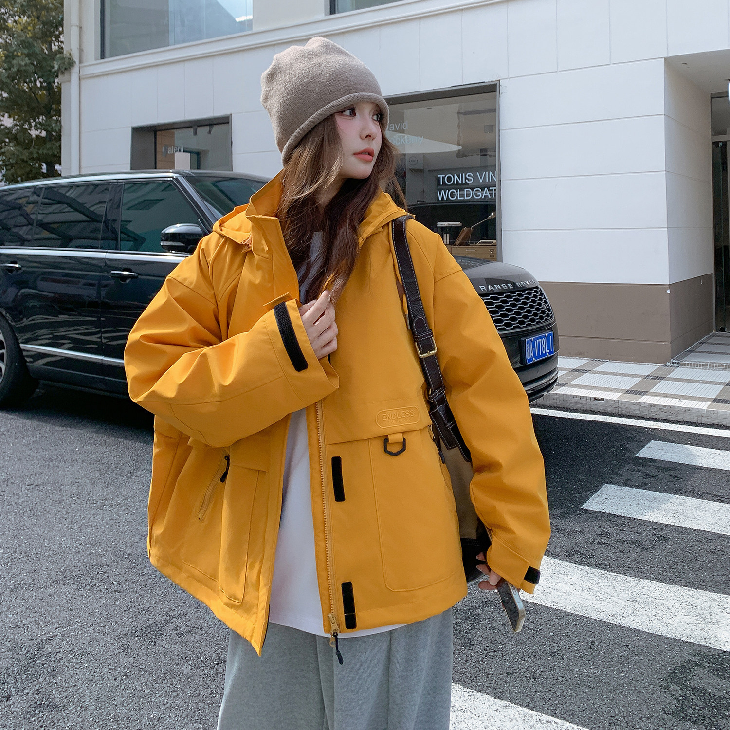 现货-冬可拆卸帽设计三防面料冲锋衣羽绒服2B154-WT730-P295-K470,女装羽绒服,2B154