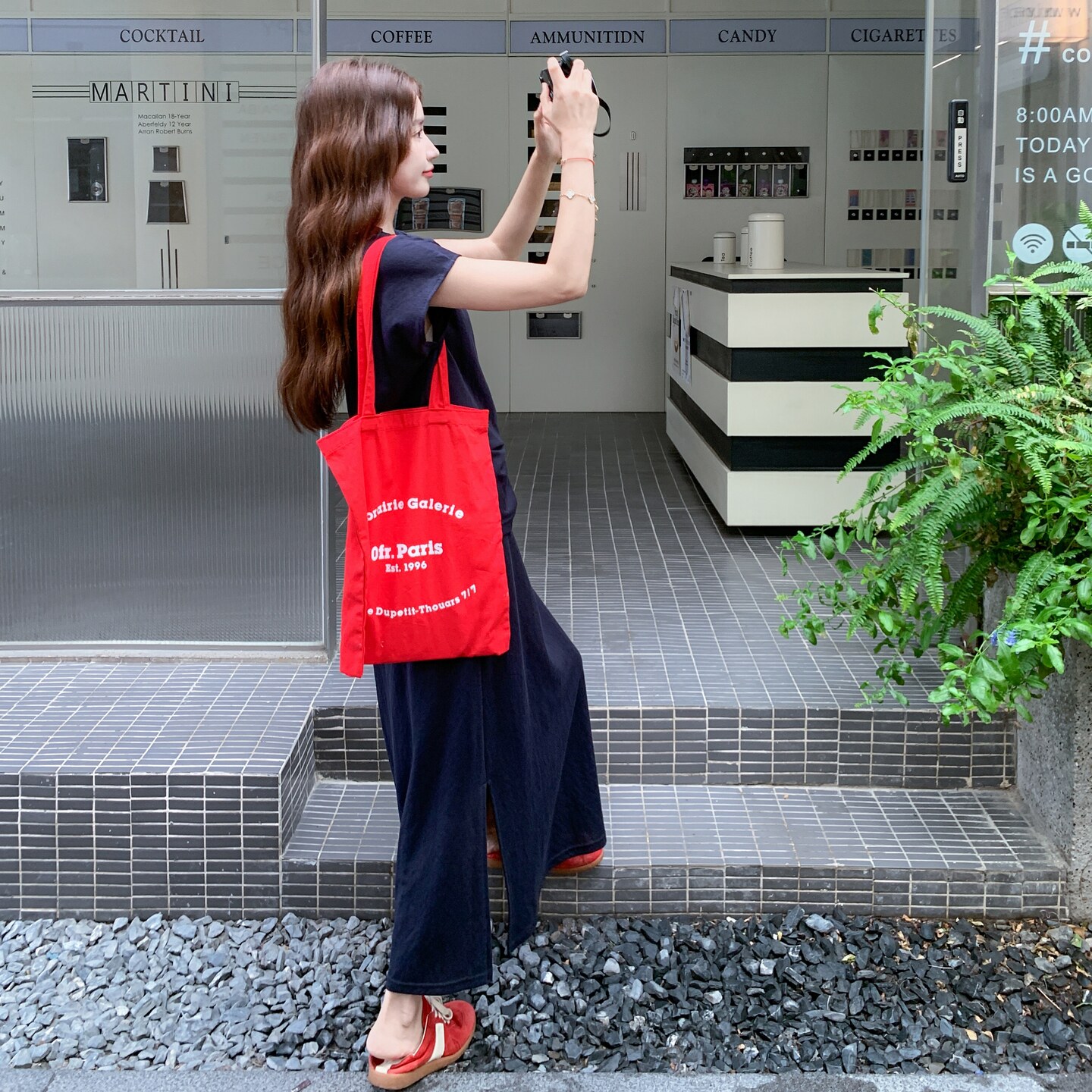 藏青色T恤半身裙套装女夏巨好看小众不撞款大方得体两件套爆款,女装套装/套裙,2C098