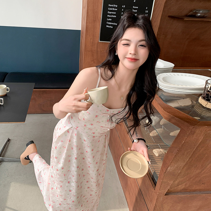 (新款）新中式风盘扣吊带连衣裙2C123-XT03-P95-K148图片