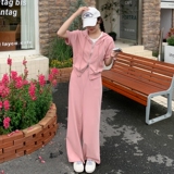 【现货】休闲时尚减龄粉色套装2C131-602-P135K188，女装套装/套裙，2C131