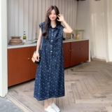 【现货】短袖牛仔连衣裙女2025夏季新款2C227/2556/P150K208，女装连衣裙，2C227