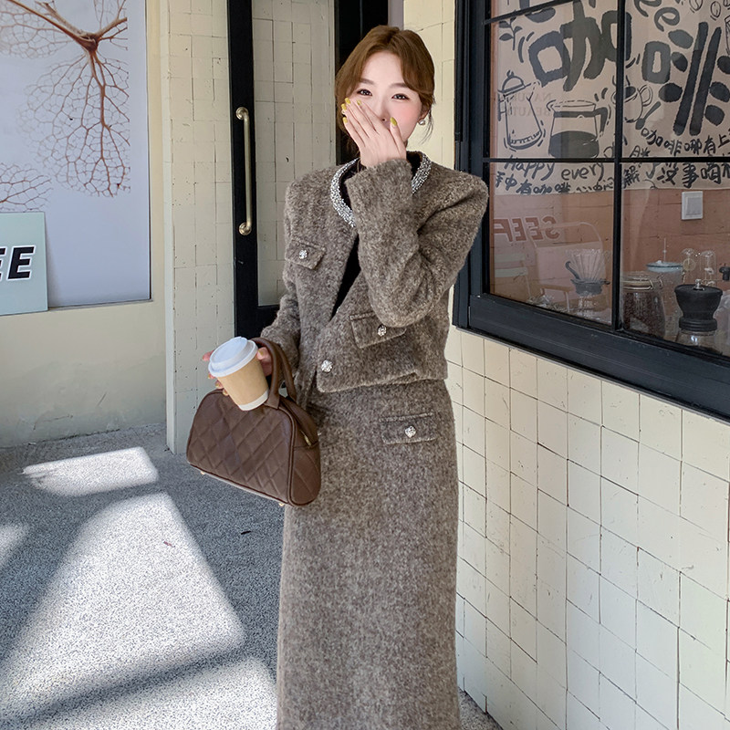 有买家秀冬季镶钻时尚90绒套装2C098-8627P275K398,女装套装/套裙,2C098
