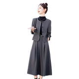 2025年秋季时尚潮流优雅显瘦俩件套套裙，女装连衣裙，梦依缘