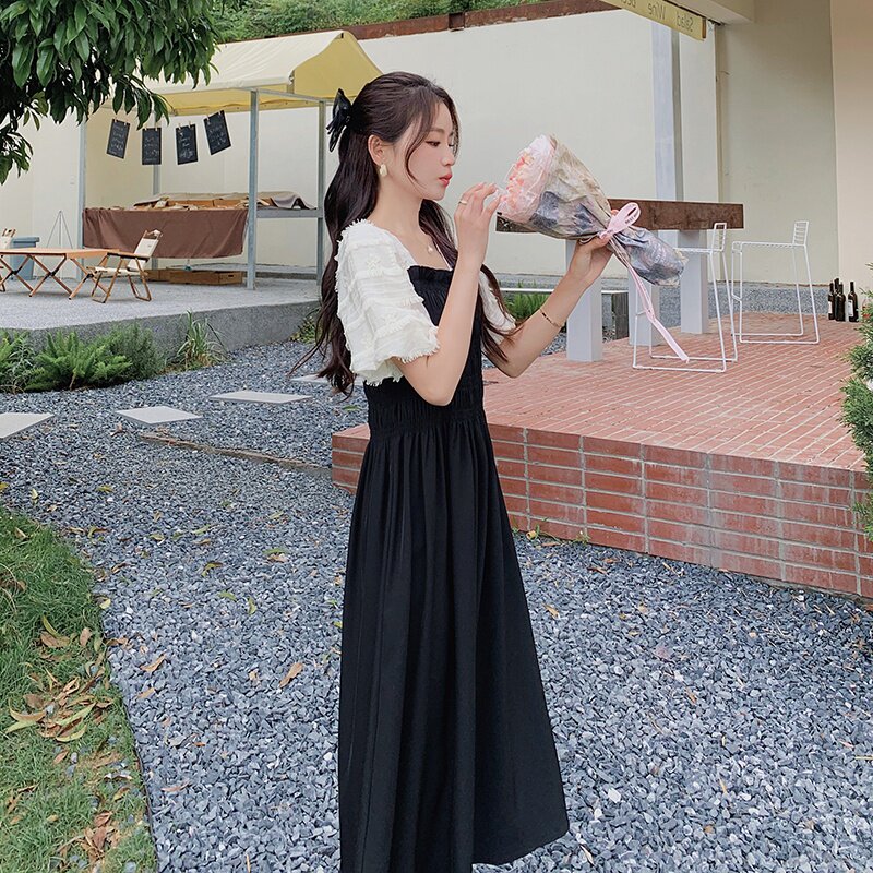 新款现货2025夏季时尚拼接连衣裙2C098-8892P120K178,女装连衣裙,2C098
