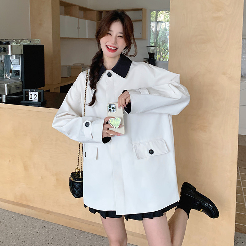 现货新款撞色风衣RF058-C8568-P135-K188,女装风衣,2C058