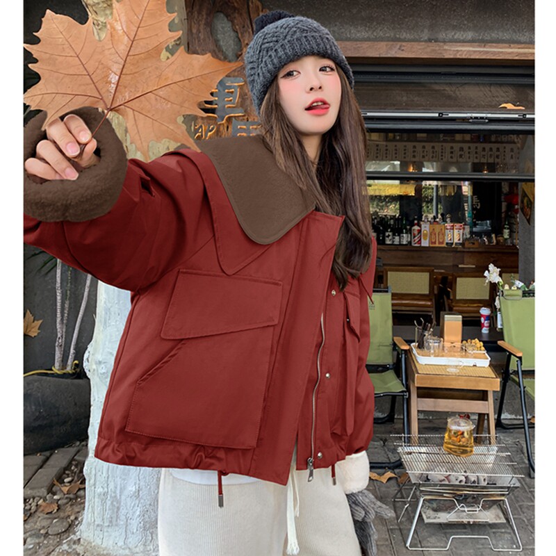 2025冬装主推两色毛内胆派克服2645P195K298,女装派克服,2C103