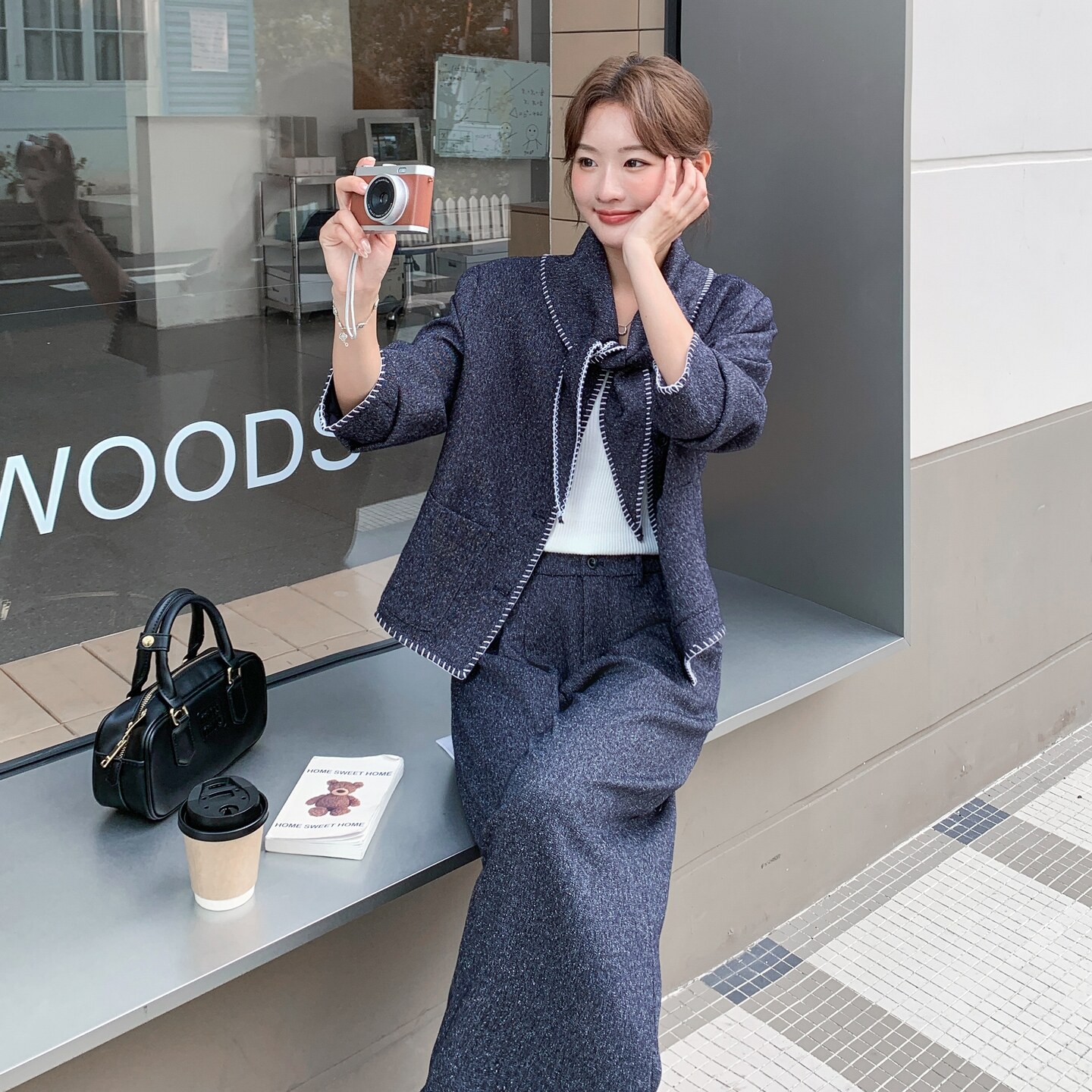 秋装新款现货高品质三件套套裤2C271-9562-P185K278,女装套装/套裙,2C271