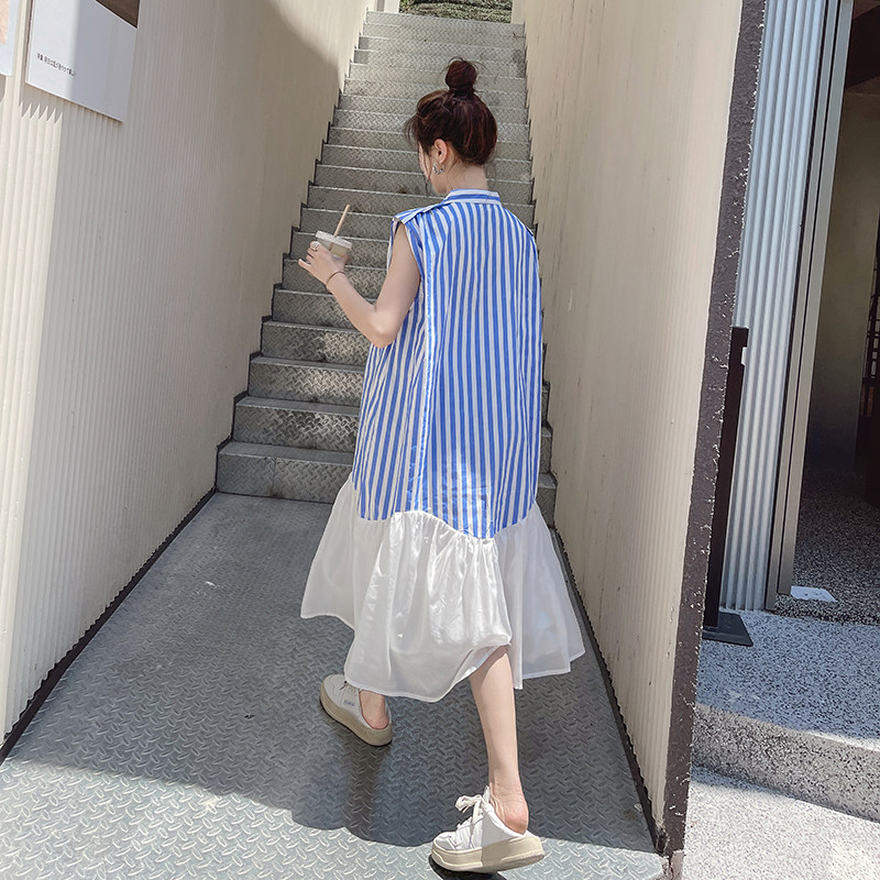 【现货】夏季薄款条纹连衣裙2C112-L08-P85-K138,女装连衣裙,2C112