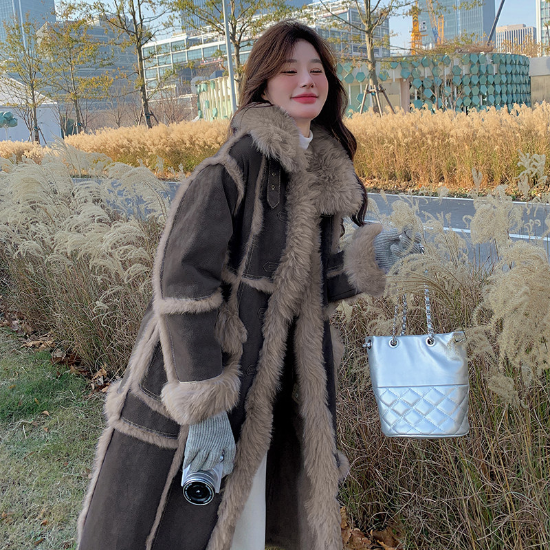 现货+买家秀皮毛一体外套2C115-2166-P220-K318,女装皮草,2C115