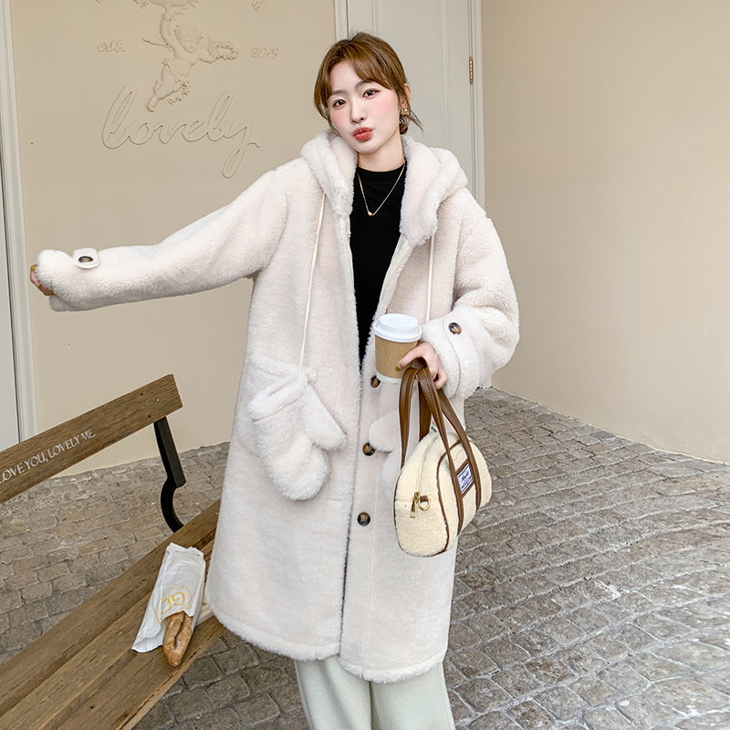 现货冬季新款皮毛一体+手套2C115-2229-P205-K308,女装皮草,2C115