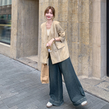 通勤卡其色短款西服上衣女春秋2025超火好看高级小众职业西装外套，女装短外套，2C280