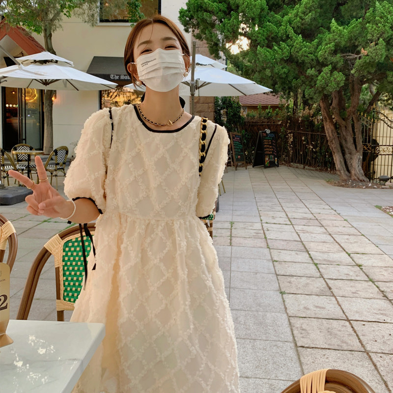 新款现货提花连衣裙2219-P125-K168,女装连衣裙,2C073