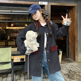 宽松慵懒风小个子韩范风衣女春秋新款今年流行超好看网红爆款外套，女装风衣，2C299