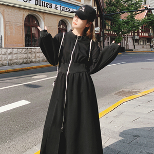 【24春】 高品质连衣裙！复古开叉拉链卫衣裙 1002-P135 K188图片