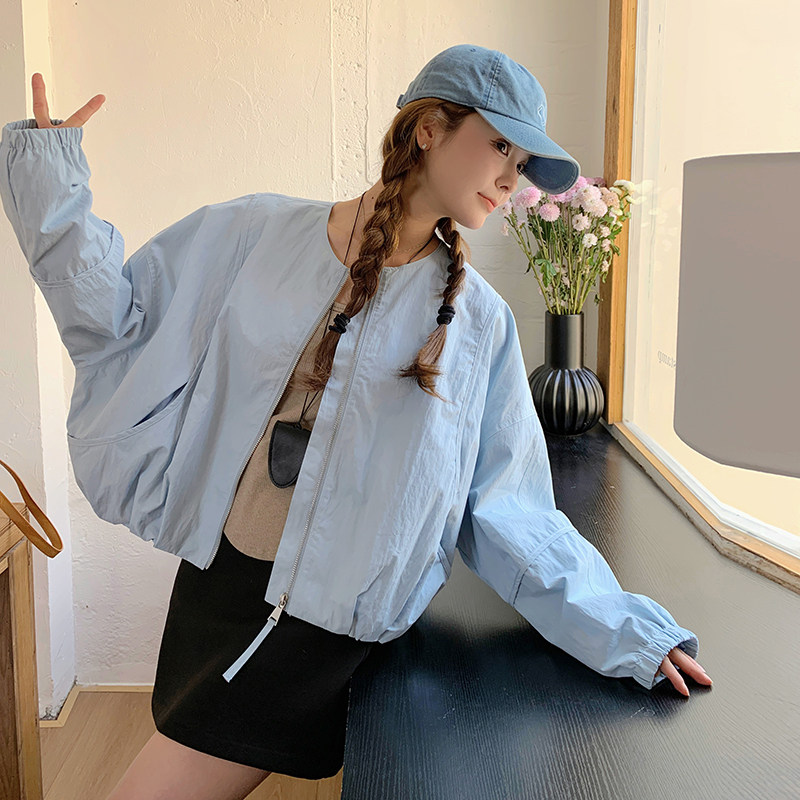 2025春季新款韩版宽松休闲百搭棒球服外套女设计感小众夹克上衣潮,女装短外套,2C166