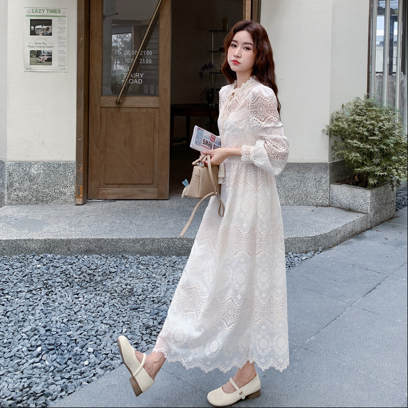 2025秋季新款镂空淑女连衣裙2C3238812P175K258,女装连衣裙,2C323