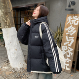 休闲黑色高级感90白鸭绒羽绒服女冬季2024新款加厚短款面包服外套，女装羽绒服，2C056