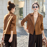 西装小个子上衣西服女士短款春季秋季宽松显瘦秋冬春秋气质洋气，女装短外套，吾爱衣