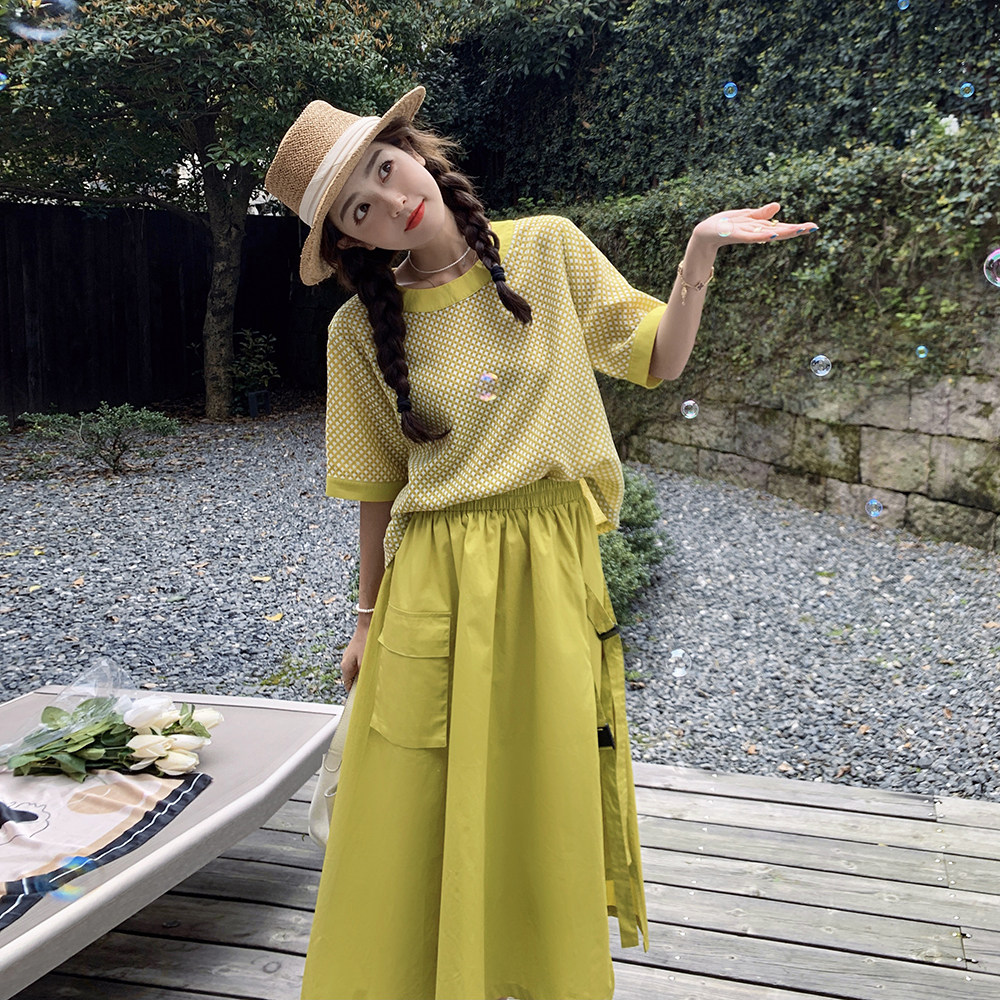现货有买家秀休闲工装风时尚两件套269-870-P125-K178,女装套装/套裙,2B235