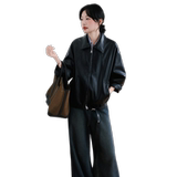 【大货】设计感皮衣夹克外套D66P155K238，女装短外套，2D008