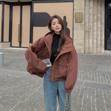 【新品】2025新款女装韩版休闲加绒棉衣外套266-P150-K220，女装棉衣/棉服，2C266
