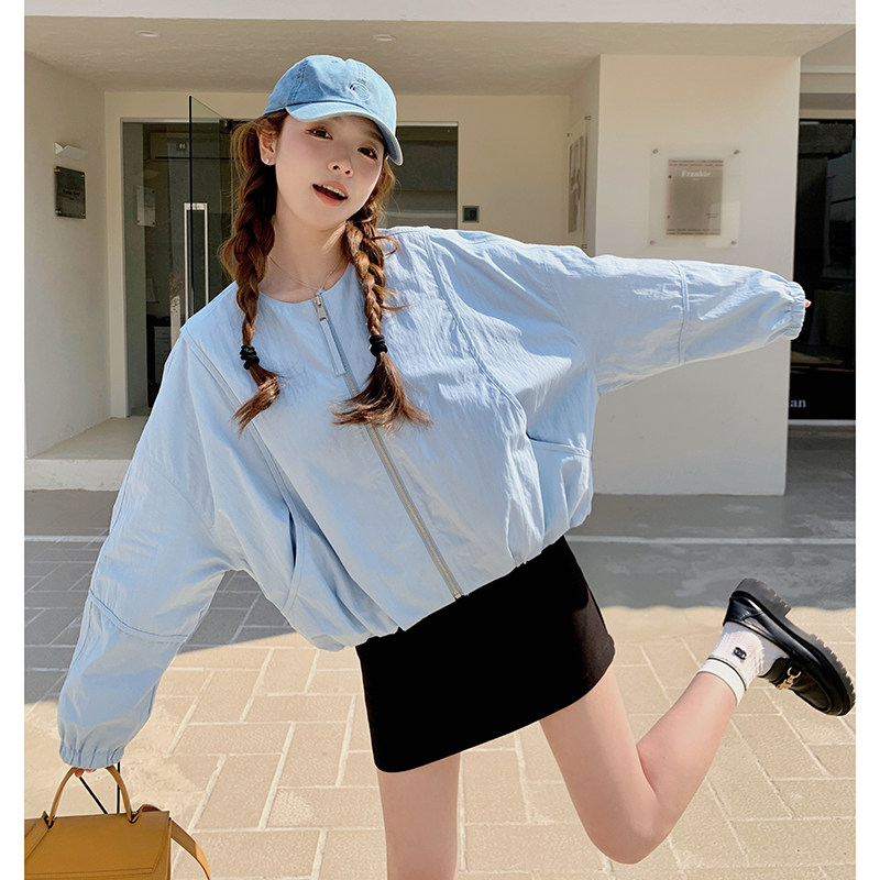 2025春季新款韩版宽松休闲百搭棒球服外套女设计感小众夹克上衣潮,女装短外套,2C166