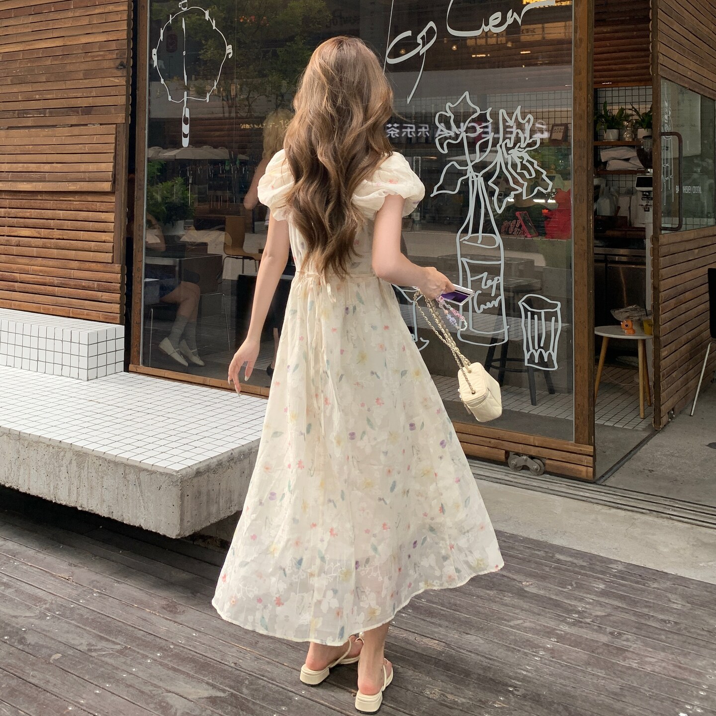 新款——百搭气质微胖显瘦设计师款出门精品女装连衣裙,女装连衣裙,2C222