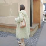 【主推现货】香草绿轻软连帽大棉被棉服083-6631-P175-K258，女装棉衣/棉服，2C137