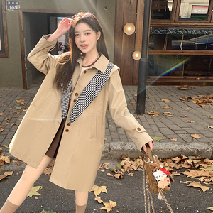 2025早春兔耳朵时尚减龄风衣2C291-F6811-P185-K269图片
