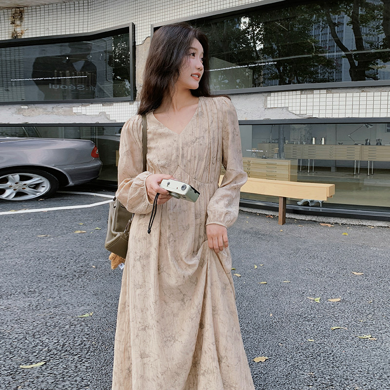 新款~24春款水墨画风连衣裙C283-X603,女装短外套,2C283