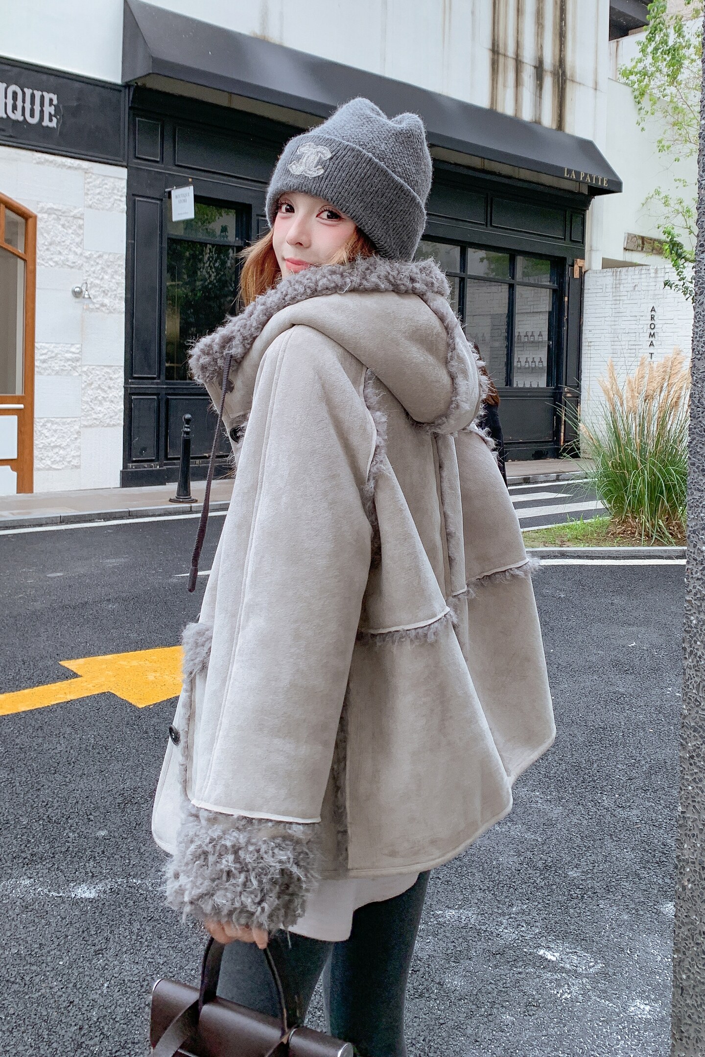 现货新款皮毛一体加厚外套2D035-25119P185K278,女装短外套,2D035