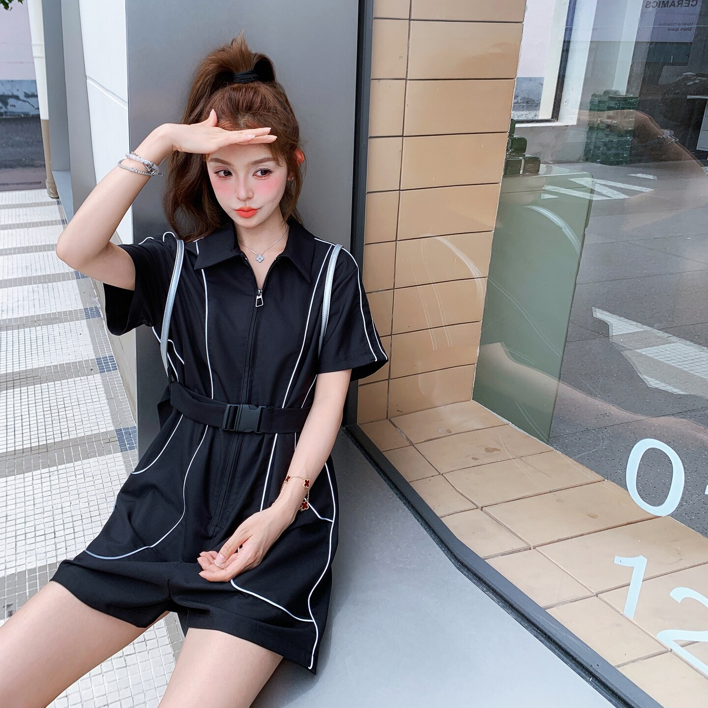 （现货！现货！）2025年夏季时尚连体裤女2C325-A8807P125K188,女装连体裤,2C325