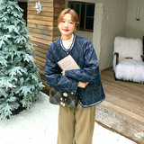 小香风时尚牛仔固色棉服P165(大货已出），女装棉衣/棉服，2C291