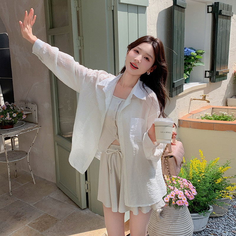 新款现货主推烫钻防晒三件套9819-P135-K188,女装套装/套裙,2C129